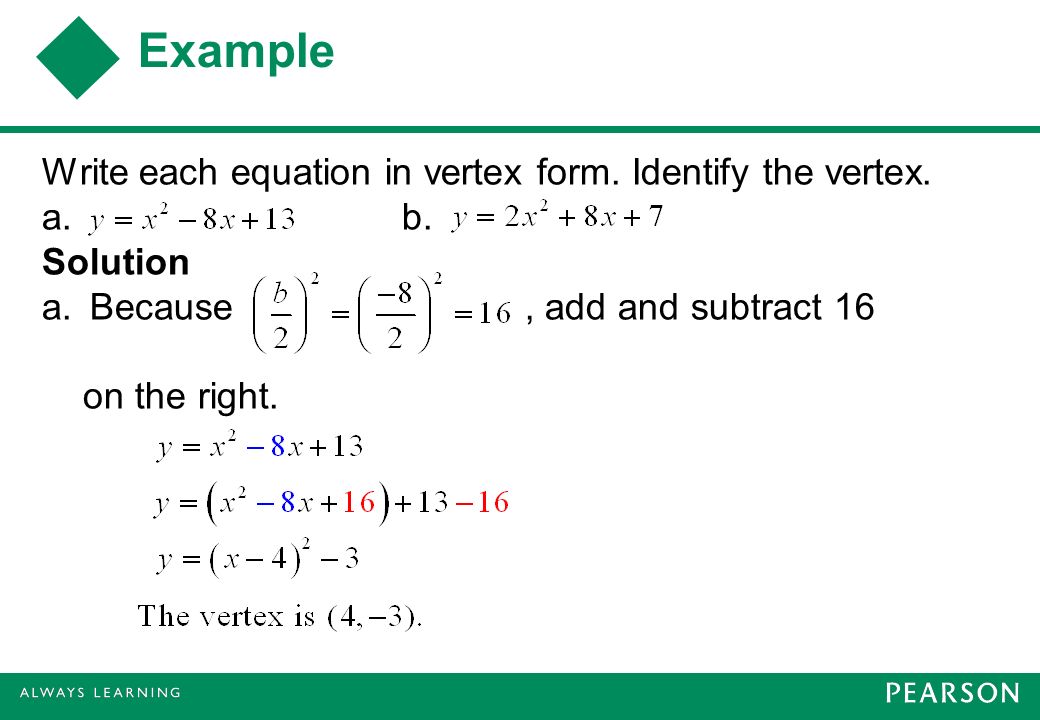 write a quadratic equation in standard form with integer coefficients